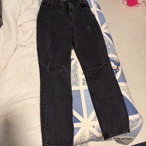 Abercrombie & Fitch Black Straight Leg Jeans